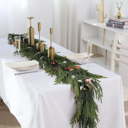 🎅Christmas SALE✨Real Touch Deluxe Norfolk Pine Garland🌿
