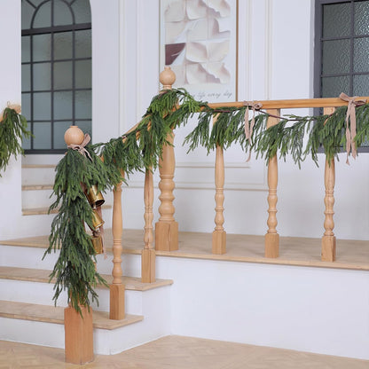 🎅Christmas SALE✨Real Touch Deluxe Norfolk Pine Garland🌿