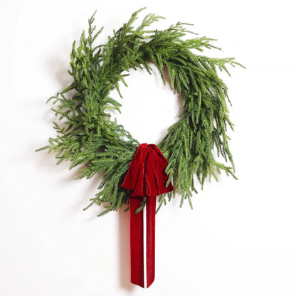 🎅Christmas SALE✨Real Touch Deluxe Norfolk Pine Garland🌿