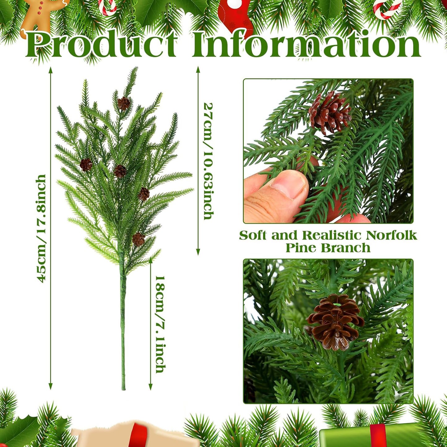 🎄Christmas Sale -Artificial Pine Branches🌿