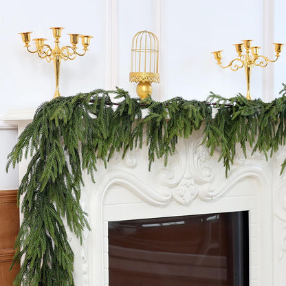 🎅Christmas SALE✨Real Touch Deluxe Norfolk Pine Garland🌿