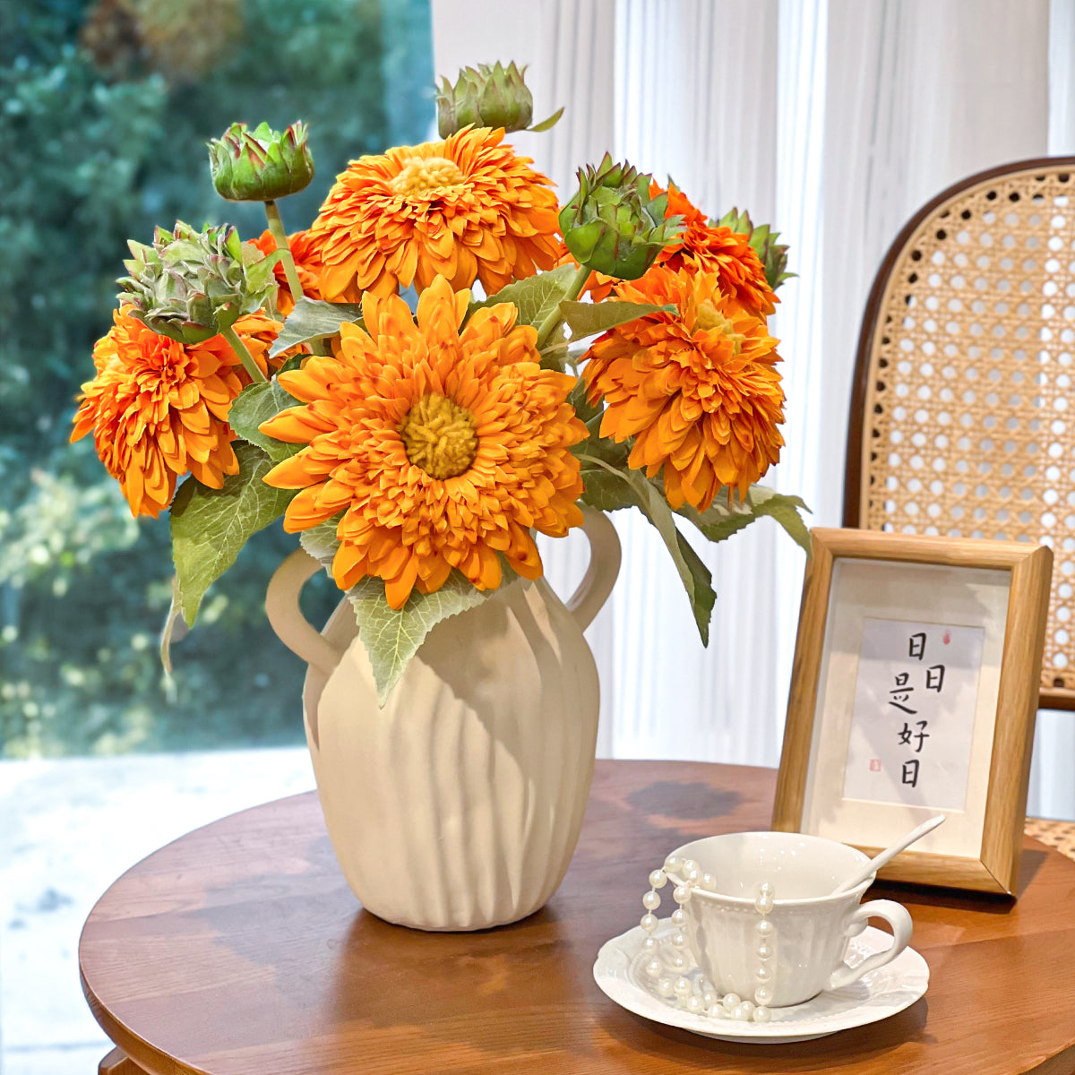 Artificial Teddy Bear Sunflower