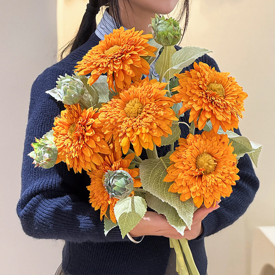 Artificial Teddy Bear Sunflower