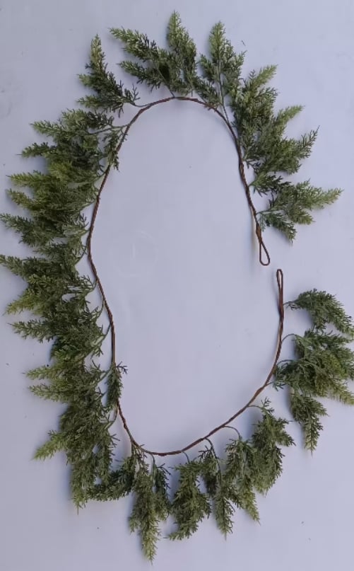 ⛄2025 Christmas Artificial Cypress Leaf Vine Wreath🎄(1.8m)