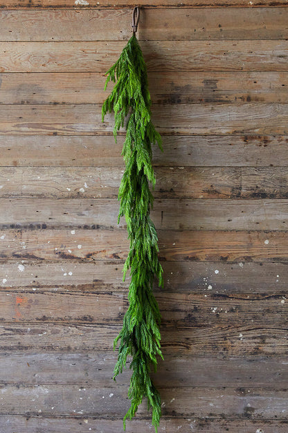 🎅Christmas SALE✨Real Touch Deluxe Norfolk Pine Garland🌿